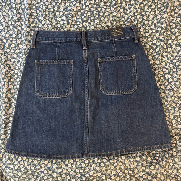 NWT Lucky Brand High Wasited Mini Denim Skirt 25 - Picture 3 of 6